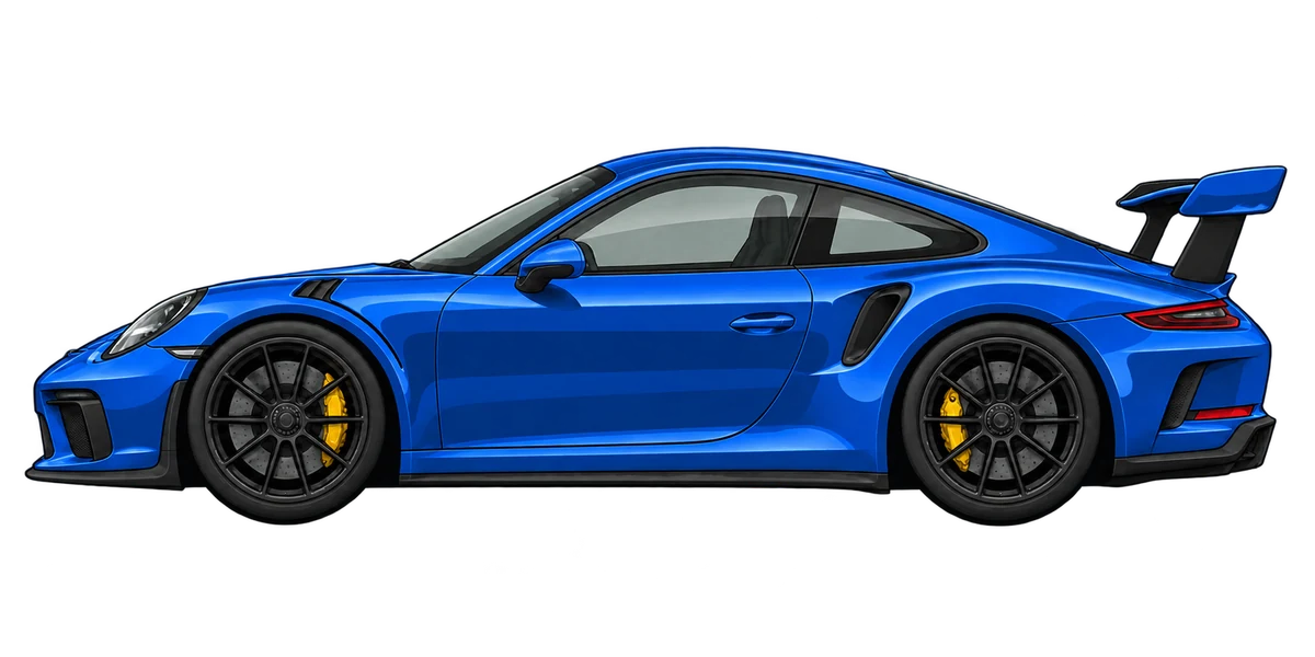 Blue 911 GT3